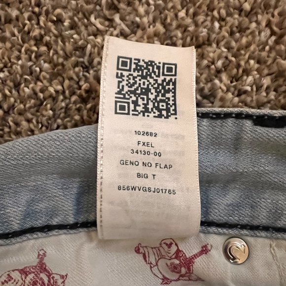 Men's True Religion Geno No Flap Big T Jeans SZ 33 - Picture 6 of 7